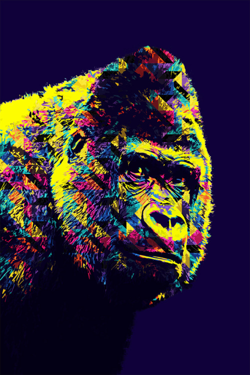 Gorilla Bauwi (Pop Art Photoshop Action)