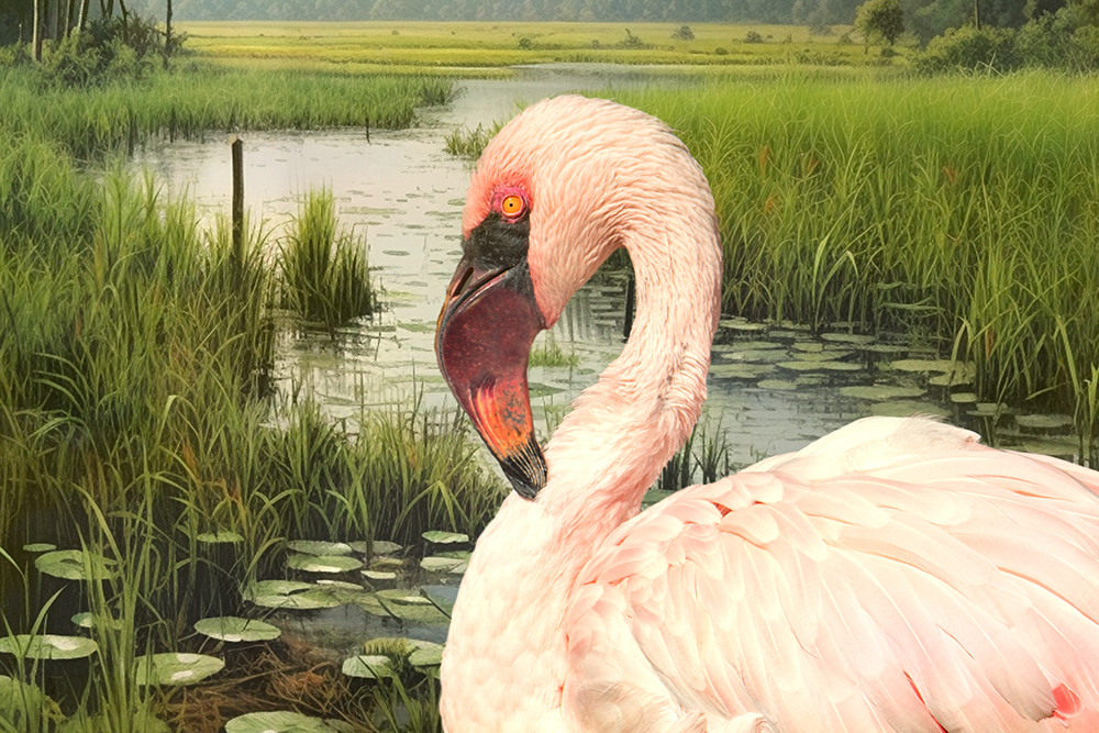 Dwergflamingo - Pygmy flamingo (Aquazoo September, 2023)